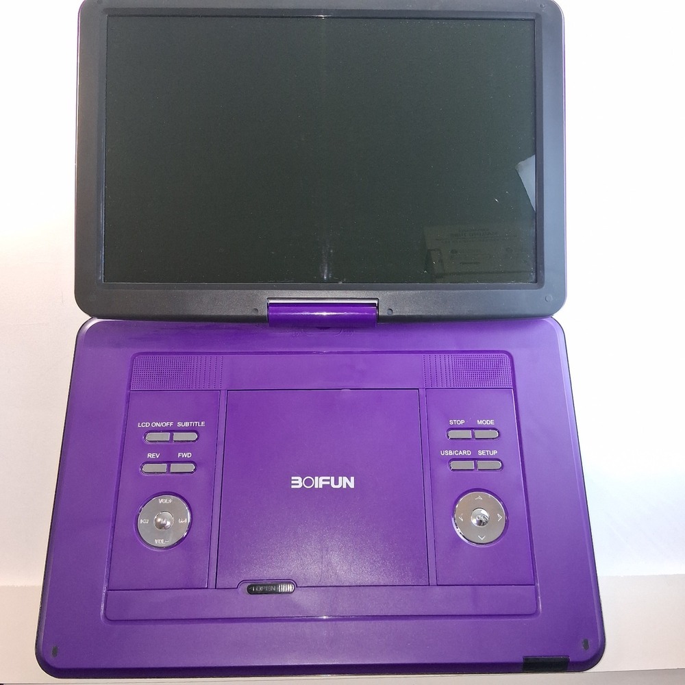 Portable DVD Player with 15.6" Large HD Screen, 6 Hours Rechargeable